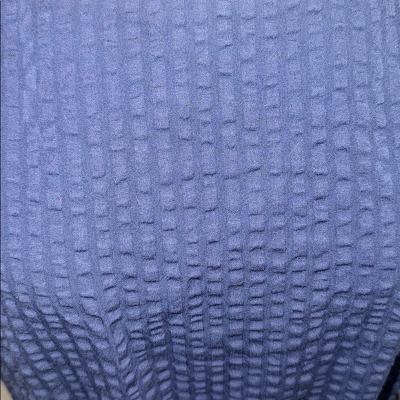 Brooks Brothers Navy Textured Short Sleeve Belted Dress - Picture 4 of 14